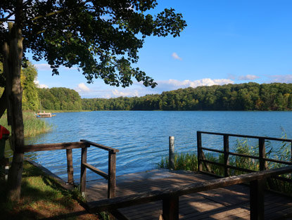 Anlegestelle n�rdlich f�r die Personenf�hre auf dem Liepnitzsee