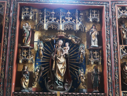 Teil des Flpgelalars von der St. Marienkirhe in Strausberg