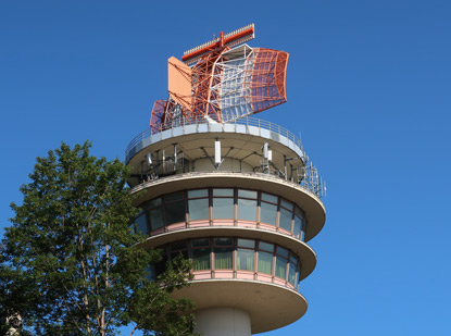 Alemannenweg : Radarturm auf der Neunkircher Höhe