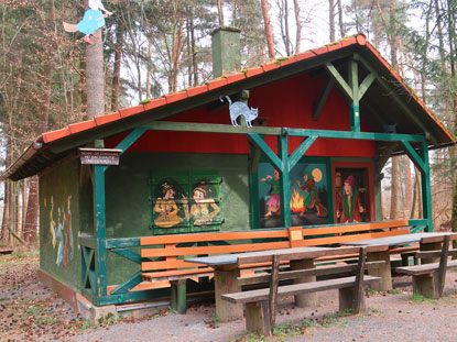 Hexenhäuschen Jägerhütte mit Rastplatz bei Heubach