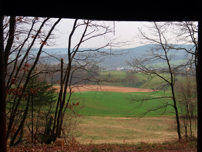 Blick von der Keller-Hütte ins Tal