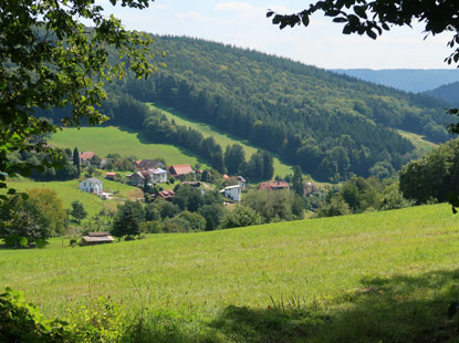 Brombach, ein Stadtteil von Eberbach, im Odenwald