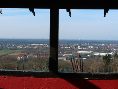 Blick von der Kreuzweg-Hütte in die Rheinebe bei Leimen