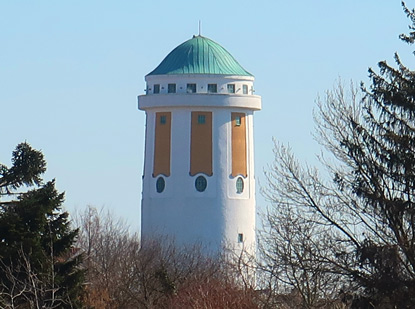 Wasserturm, auch Riesenspargel gennant, in Hockenheim ist das Wahrzeichen