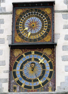 Die Rathausuhr von Görlitz