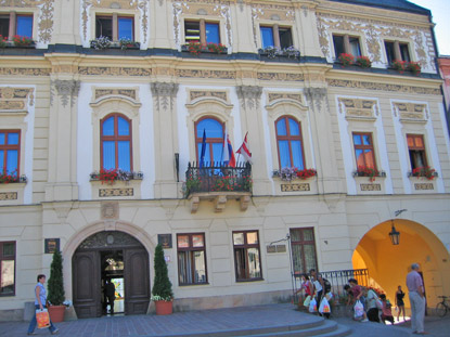 Das Rathaus von Presov in der Slowakei