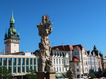 Rathausturm gesehen vonm Krautmarkt  in Brünn