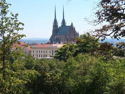 St. Peter und Paul Kathedrale auf dem Berg Petrov in Brünn