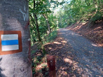 Durch das Mariental fhrt ein blau markierter Wanderweg vorbei an 5 Seen