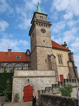 Der Turm im Zmek Hrub Skla (Aehrenthalschen Schloss)