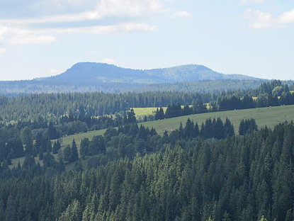 Arbermassiv im Bayrsichen Wald von Tschechiern aus gesehen