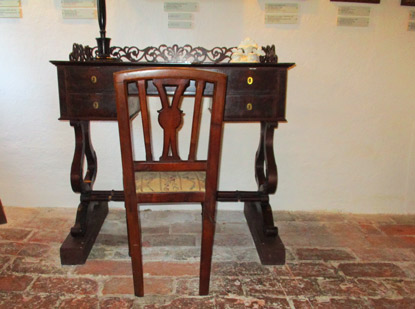 Im Museum von Adalbert Stifter in Oberplan steht der alte Schreibtisch des Schriftstellers