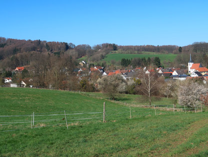 Pilgerweg Camino Odenwald: Blick auf Beedenkirchen