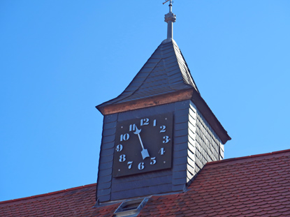 Camino Odenwald: Rathausturm vom alten Rathaus in Brandau