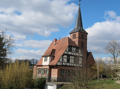 Camino incluso Odenwald: Ev. Kirche in Fürth Odenwald