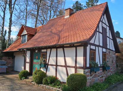 Camino incluso Odenwald: Backhaus von Hammelbach aus dem Jahr 1766