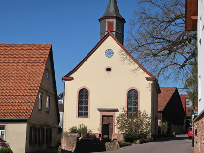 Camino incluso Odenwald: ev. reformierte Kirche in Hammelbach