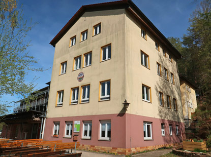 Camino incluso-Altes Gebäude vom Naturfreundehaus Kohlhof