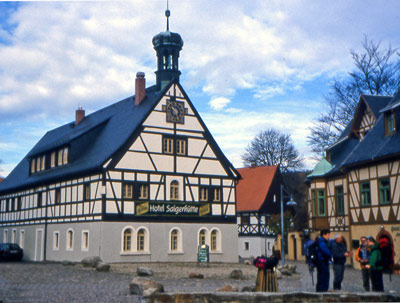 Wanderung im Erzgebirge: Die Saigerhtte in Olbernhau war das reichste Bergwerk im Mittelalter. 