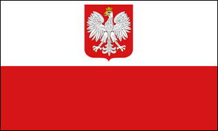 Fahne von Polen