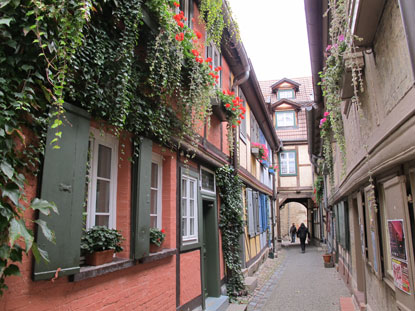 Die schmalste Gasse von Quedlinburg: Der Schuhhof
