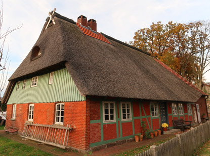 Wohnhaus des Stellmachers in Langenrehm. Heute ein Museum, das uns das Leben der Handwerkerfamilie Pekers um 1930 zeigt