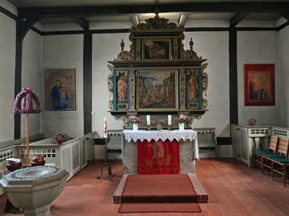 Altattaum der St. Magdalenen Kirche in Undeloh