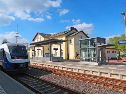 Heidschnuckenweg: Bahnhof von Soltau