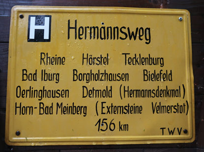 Durch den Tierpark Olderdissen f�hrt der Hermannsweg.