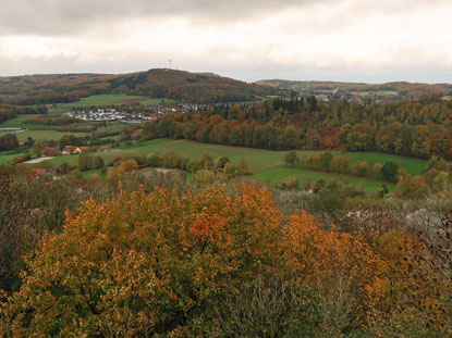 Blick vom Bergfried der Burg Ravensberg