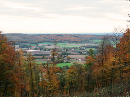 Blick vom Hermannsweg ins Tal Richtung Natrup 
