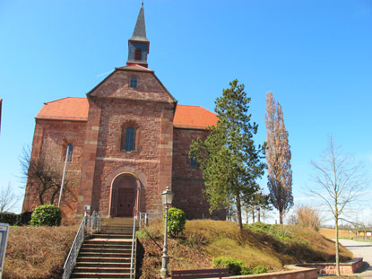 Eingang Klosterkirche Lobenfeld