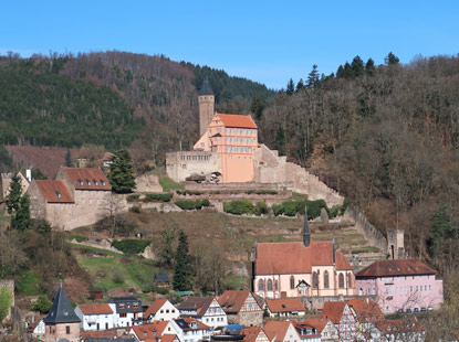 Karmelierkirche und Burg Hirschhorn