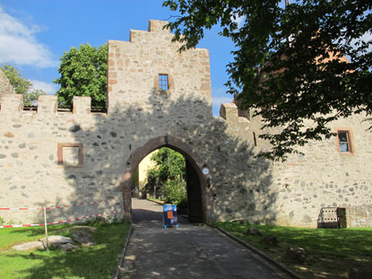 Eingang zum Schloss Reichenberg 
