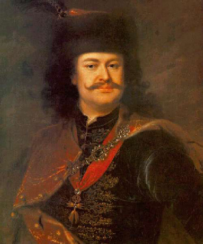 Bild mit dem Fürst Ference II Rakoczi