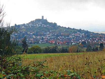 Blick von der "Alten Schanze" auf Gleiberg