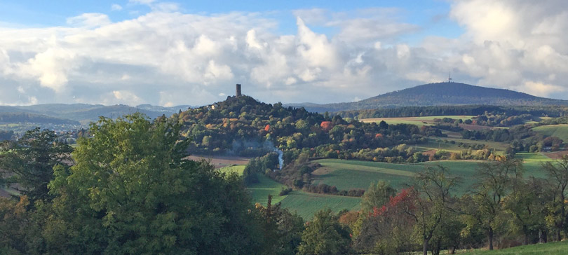 Gleiberger Land mit Burg Gleiberg und Burg Vetzberg