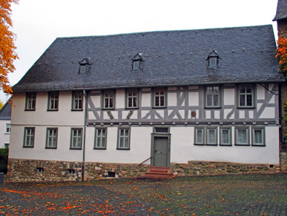 Das Lottehaus in Wetzlar. Hier lebte Charlotte Buff. Goethe setzte ihr  in dem Werk "Die Leiden des jungen Werthers" ein Dnkmal.