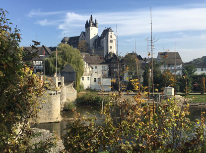 Das Grafenschloss  überragt die Altstadt von Diez