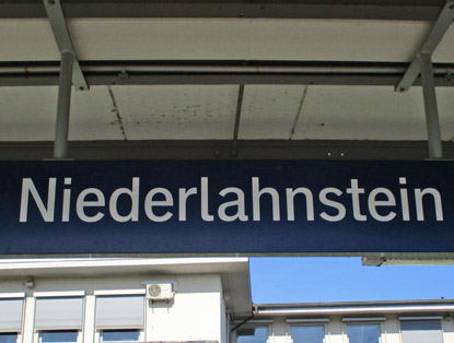 Bahnhof von Niederlahnstein - Ende des Lahnwanderwegs