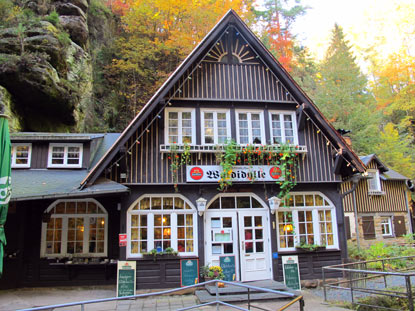 Malerweg: Gasthaus Waldidylle im Uttewalder Grund