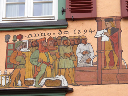 Anno 1394 wurde das Stadtprivileg erneuert und den Bürgern und Händlern von Eberbach verkündet.