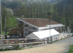 Felsenmeer Informations-Zentrum im Odenwald beim Ort Reichenbach