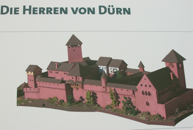 Die Herren von Dren gelten als die Erbauer der Burg Wildenberg (auch Wildenburg). Die Ausmaen von 90 m * 39 m waren das Dreifache der sonst blichen Burganlagen.