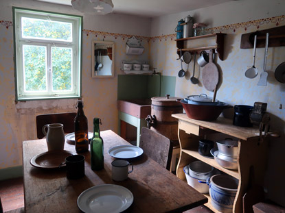 Die Kche im Schferhaus inm Freilandmuseum Gottersdorf