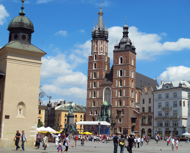 Krakauer Rynek mit der Marienkirche