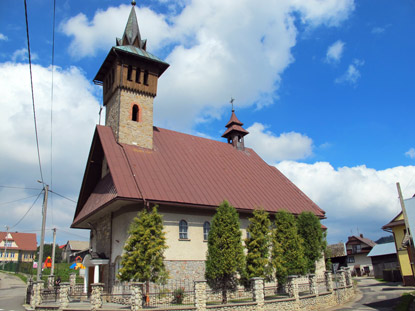 Zips: Die Pfarrkirche im Zentrum von Dursztyn (Dornstein).