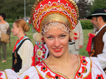Folklorefestival in Zakopane: Auch aus Russland waren Festivalteilnehmer angereist.