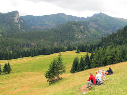 Blick von Kalatówki auf die Berge der Hohen Tatra