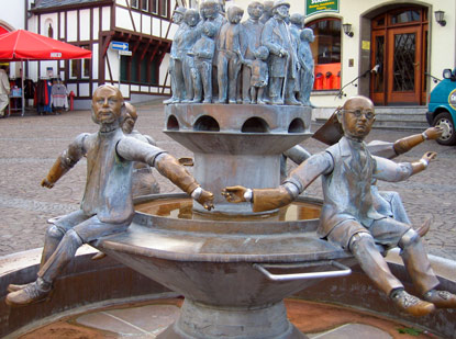Ratsherrnbrunnen auf dem Linzer Marktplatz